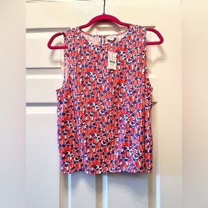 Jcrew floral tank top NWT